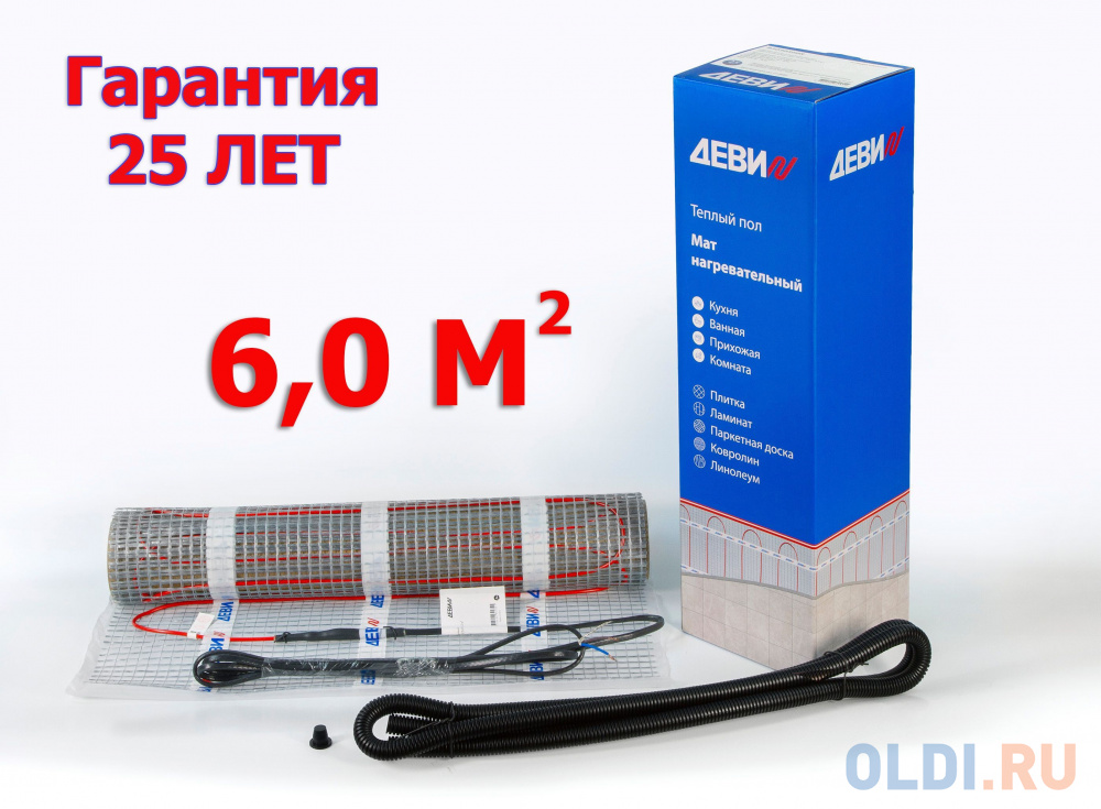 Мат нагревательный DEVI Comfort Mat-150T 6 м2