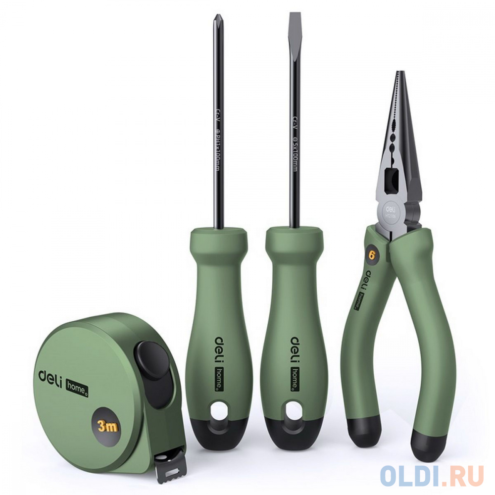 Набор ручного инструмента Home Series Green Deli HT0004L  4 предмета