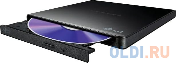 Приводы CD/DVD  ОЛДИ Оптич. накопитель ext. DVD±RW HLDS (Hitachi-LG Data Storage) GP57EB40 Black <USB 2.0, 9.5mm, Tray, Retail