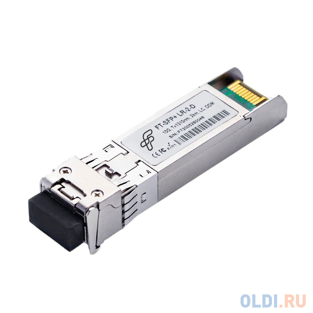 Модули расширения  ОЛДИ FT-SFP+-LR-2-D   Трансивер 10G, SFP+, LC SMF 2km, 1310nm laser, Сделано в России (Реестр Минпромторга), (прошивка Intel) OEM