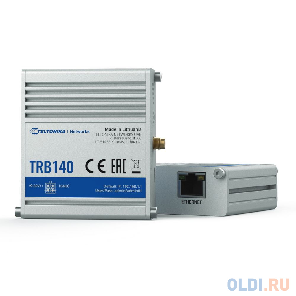 Модули расширения  ОЛДИ TRB140 (TRB14000300) industrial rugged LTE gateway 4G (LTE) cat4 / 3G /  1x Gigabit RJ-45