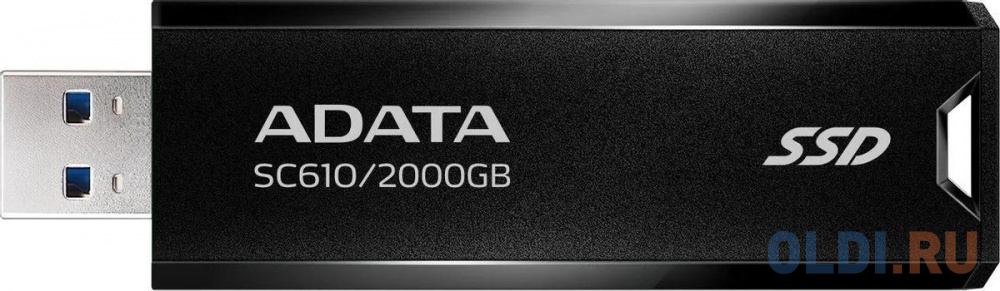 SSD жесткий диск USB 3.2 2TB BLACK SC610-2000G-CBK/RD ADATA