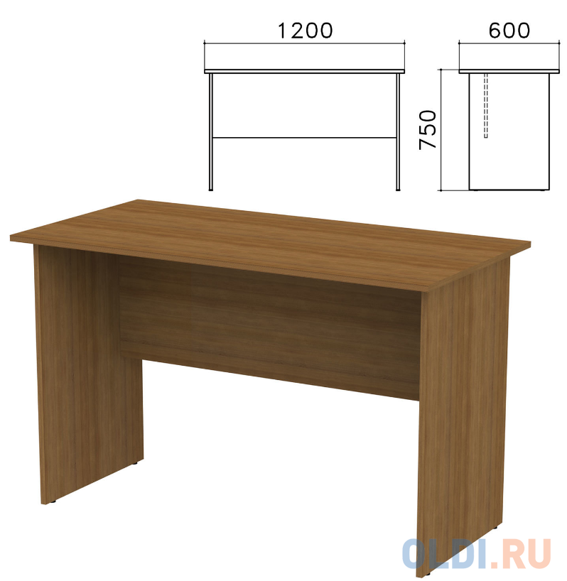 Стол письменный "Канц", 1200х600х750 мм, цвет орех пирамидальный, СК22.9