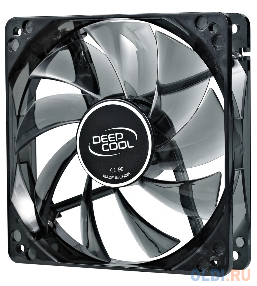 Вентилятор Deepcool WIND BLADE 120 120x120x25 3pin 27dB 1300rpm 119g голубой LED DP-FLED-WB120