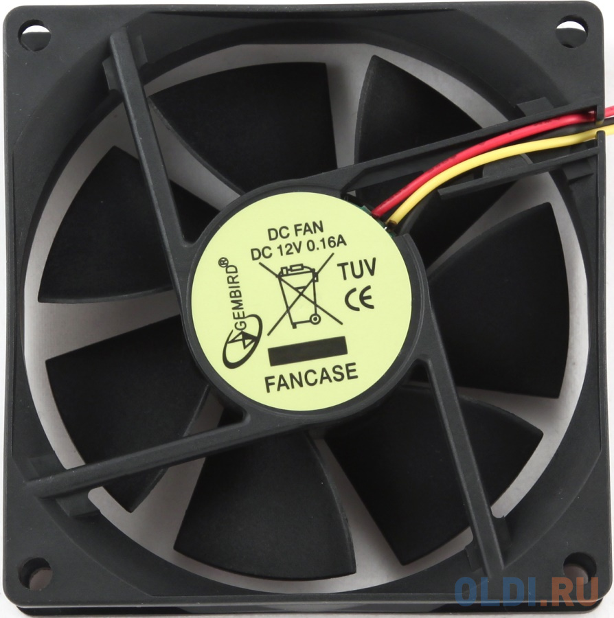Вентиляторы Gembird Вентилятор Gembird Fancase 80x80х25mm 3pin
