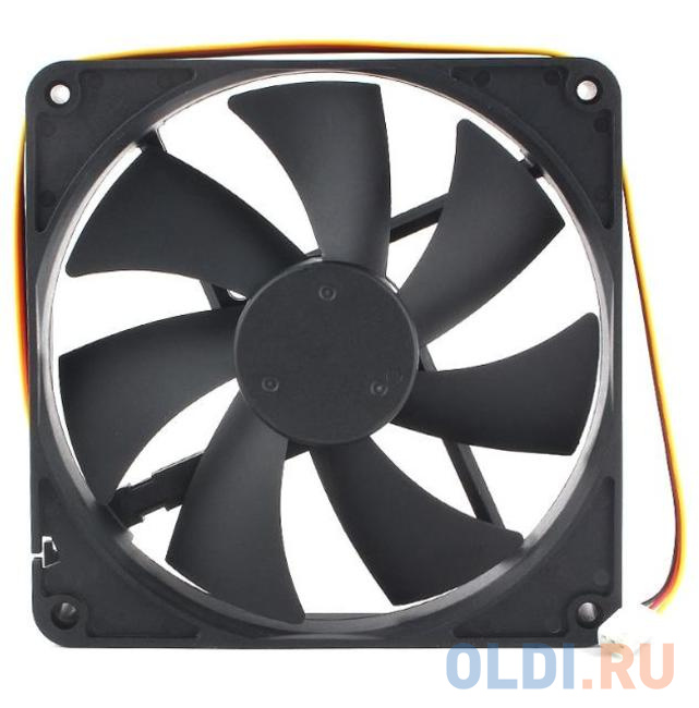 Вентиляторы Gembird  ОЛДИ Gembird Вентилятор 140x140x25 гидродинамический, 3 pin, провод 40 см (D14025HM-3)