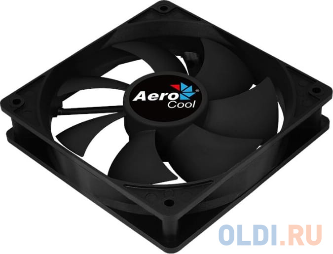 Вентилятор Aerocool Force 12 Black, 120x120x25мм, 1000 об./мин., разъем MOLEX 4-PIN + 3-PIN, 23.7 dBA