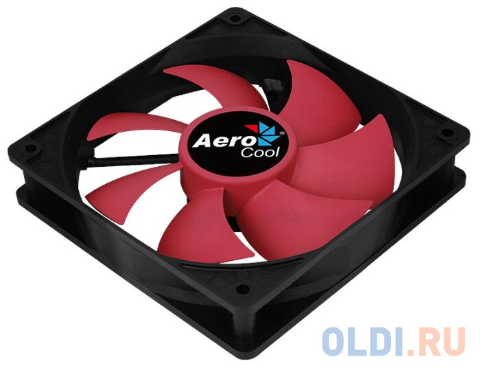 Вентилятор Aerocool Force 12 Red, 120x120x25мм, 1000 об./мин., разъем MOLEX 4-PIN + 3-PIN, 23.7 dBA