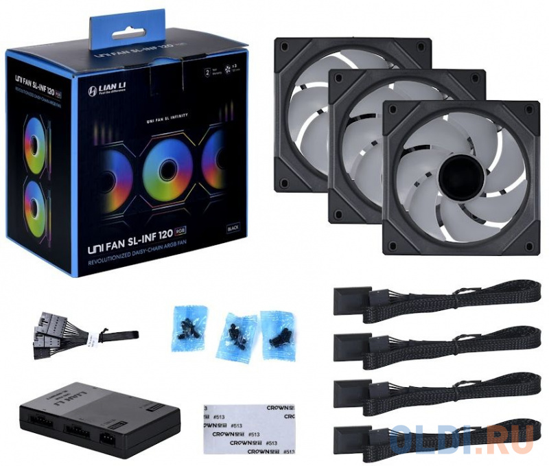 Вентилятор Lian-Li UNI FAN IN 120 Triple Black LED Ret