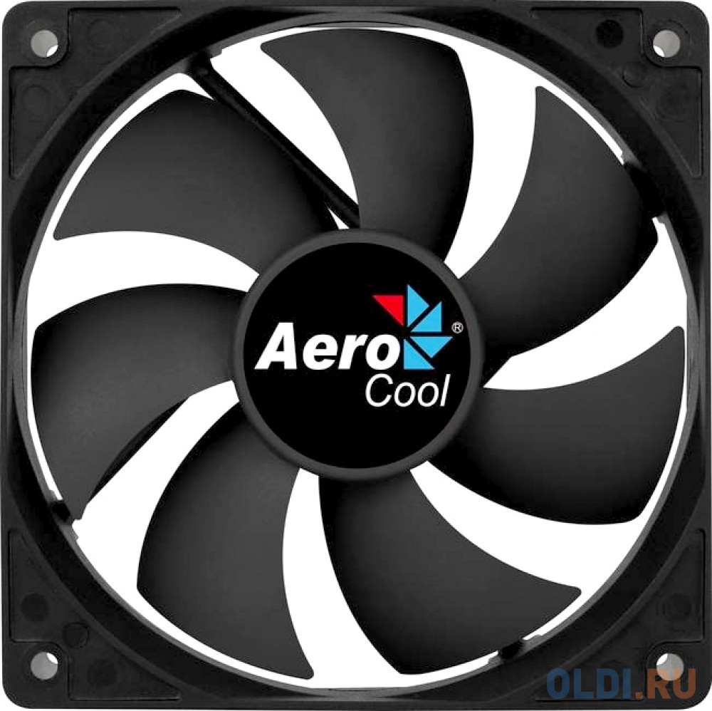 Вентилятор для корпуса Aerocool Force 12 Black (120x120x25mm, 3pin+4pin, 500-1500 об/мин, 18.2-27.5dB) (4718009157989)