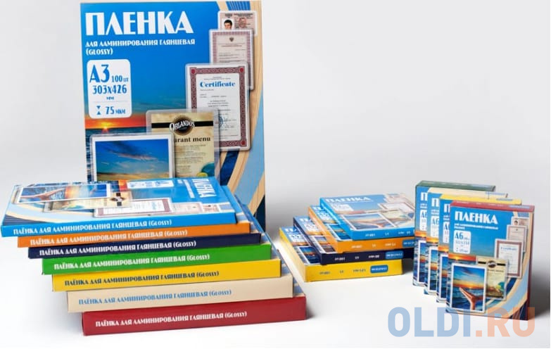  Пленка для ламинирования 216х303 (60 мик) 100 шт Office Kit (PLP100123)