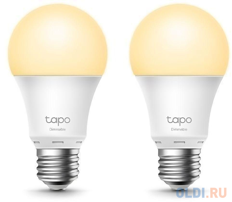 Умный свет  ОЛДИ TP-Link Tapo L510E Smart Wi-Fi Light Bulb, Dimmable, E27 base, 2700K, 220V, 50/60 Hz, 60W Equivalent, Energy Class A+, 2.4GHz, 802.11b/g/n, Tapo APP,