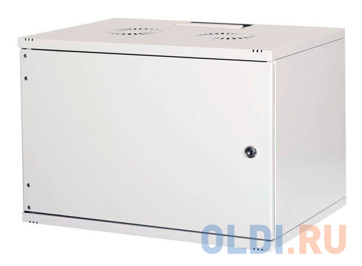 Шкаф коммутационный Lande NetBox Soho (LN-SH12U5440-BL-F0-2) настенный 12U 540x400мм пер.дв.металл задн.дв.стал.лист несъемн.бок.пан. направл.под закл