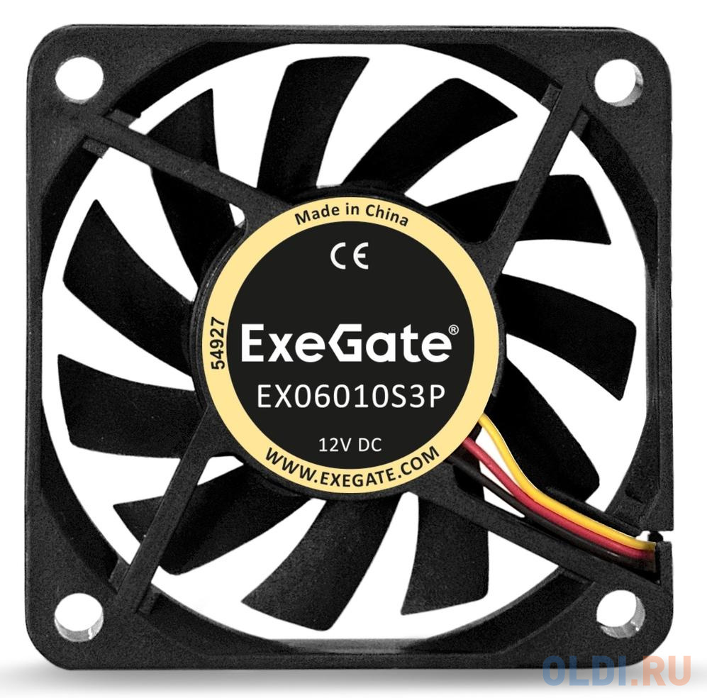 Exegate EX253944RUS Вентилятор для видеокарты Exegate <6010M12S>/<Mirage 60x10S>, 4500 об/мин, 3pin