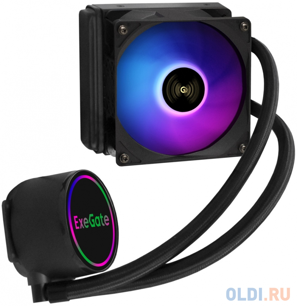 Система охлаждения жидкостная для процессора Exegate BlackWater-120V2.PWM.RGB