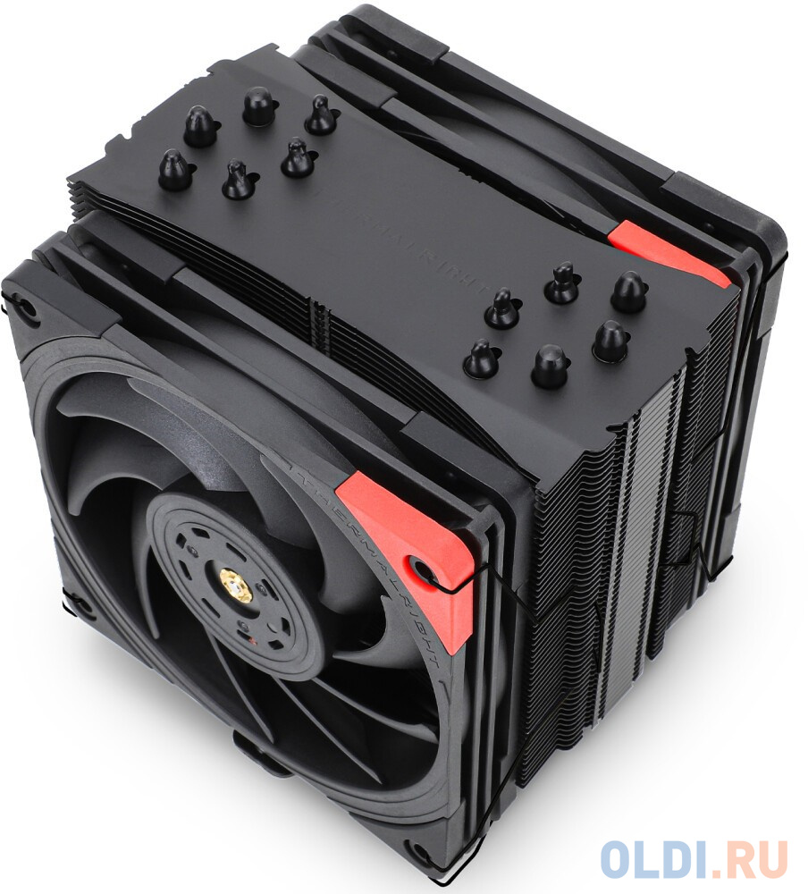 Кулер Thermalright  ОЛДИ Кулер для процессора Thermalright Ultra-120 EX Rev.4 Black, высота 157 мм, 2150 об/мин, 28 дБА, 2 вентилятора, PWM, черный