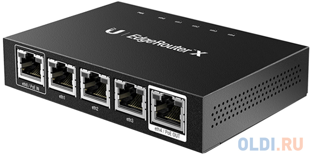 Маршрутизатор Ubiquiti  ER-X-EU EdgeRouter X PoE 5x10/100/1000Mbps