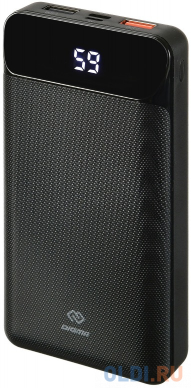 Мобильный аккумулятор Digma Power Delivery DG-20000-PL-BK Li-Pol 20000mAh 3A+3A черный 2xUSB