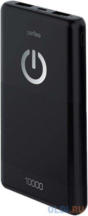  Perfeo Powerbank 10000 mah + Micro usb /In Micro usb /Out USB 1 А, 2.1A/ Black (PF_B4296)