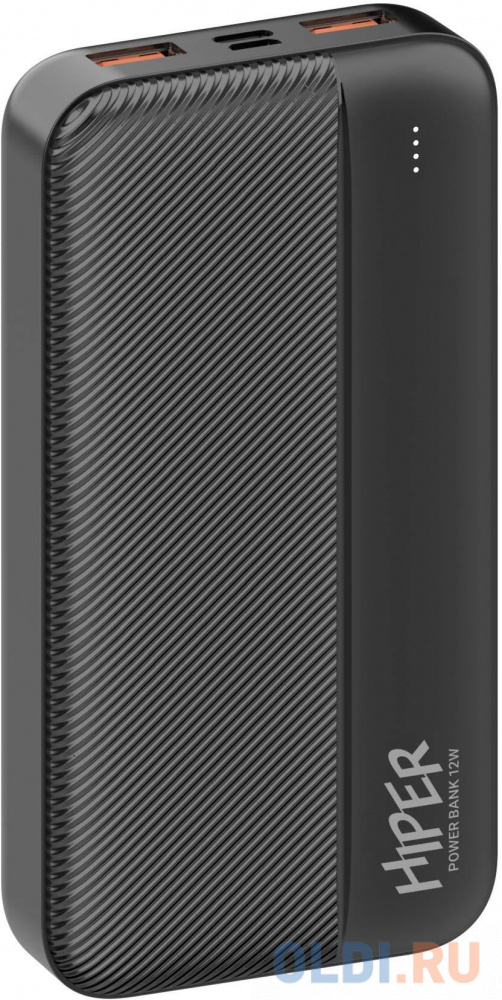 Внешние аккумуляторы  ОЛДИ Внешний аккумулятор Power Bank 20800 мАч HIPER SM20000 черный