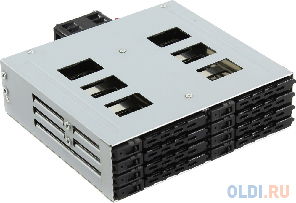 Procase L2-108-SATA3-BK {Корзина L2-108SATA3 8 SATA3/SAS, черный, с замком, hotswap mobie rack module for 2,5" slim HDD(1x5,25) 2xFAN 40x15mm}