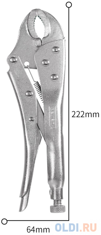 Зажимные клещи Deli DL2001 10 Длина 222 мм. Рабочий ход 50 мм. Материал высокоуглеродистая сталь CrMo.