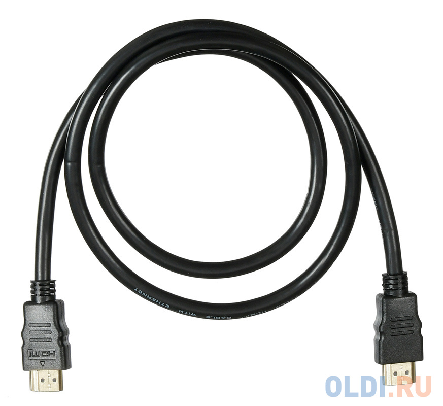 Кабель HDMI 1м Бюрократ BHP HDMI 2.0-1 круглый черный