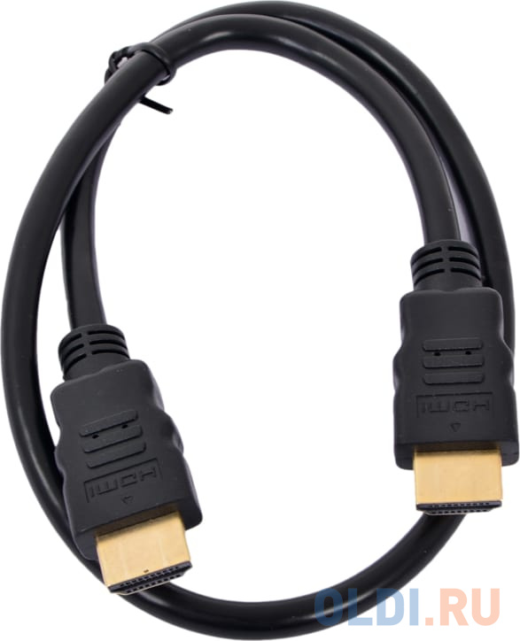 HDMI кабели Gembird Кабель HDMI Gembird/Cablexpert, 0.5м, v2.0, 19M/19M, черный, позол.разъемы, экран, пак CC-HDMI4-0.5M