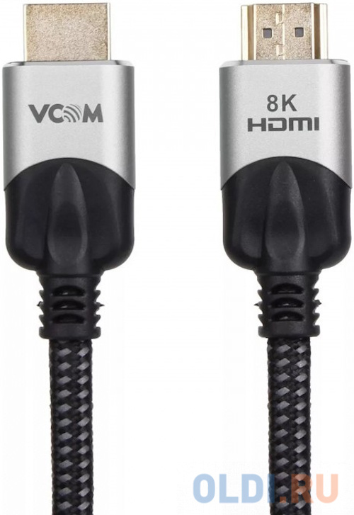 HDMI кабели VCOM Telecom  ОЛДИ Кабель HDMI 3м VCOM Telecom CG865-3M круглый черный