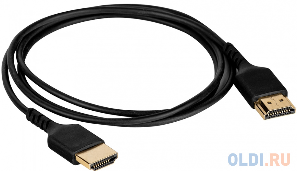 Кабель HDMI 1.8м Wize WAVC-HDMIUS-1.8M круглый черный