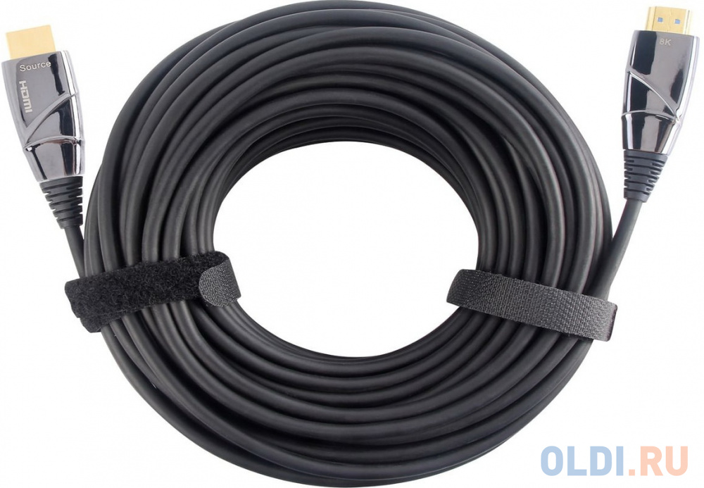 HDMI кабели VCOM Telecom Активный оптический кабель HDMI 19M/M,ver. 2.1, 8K@60 Hz 15m VCOM <D3743-15M>