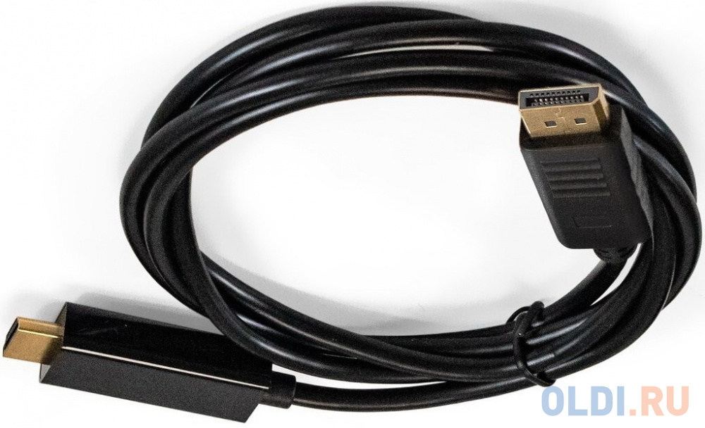 Кабель DisplayPort-HDMI ExeGate EX-CC-DP-HDMI-1.5 (20M/19M, 1,5м, экран)