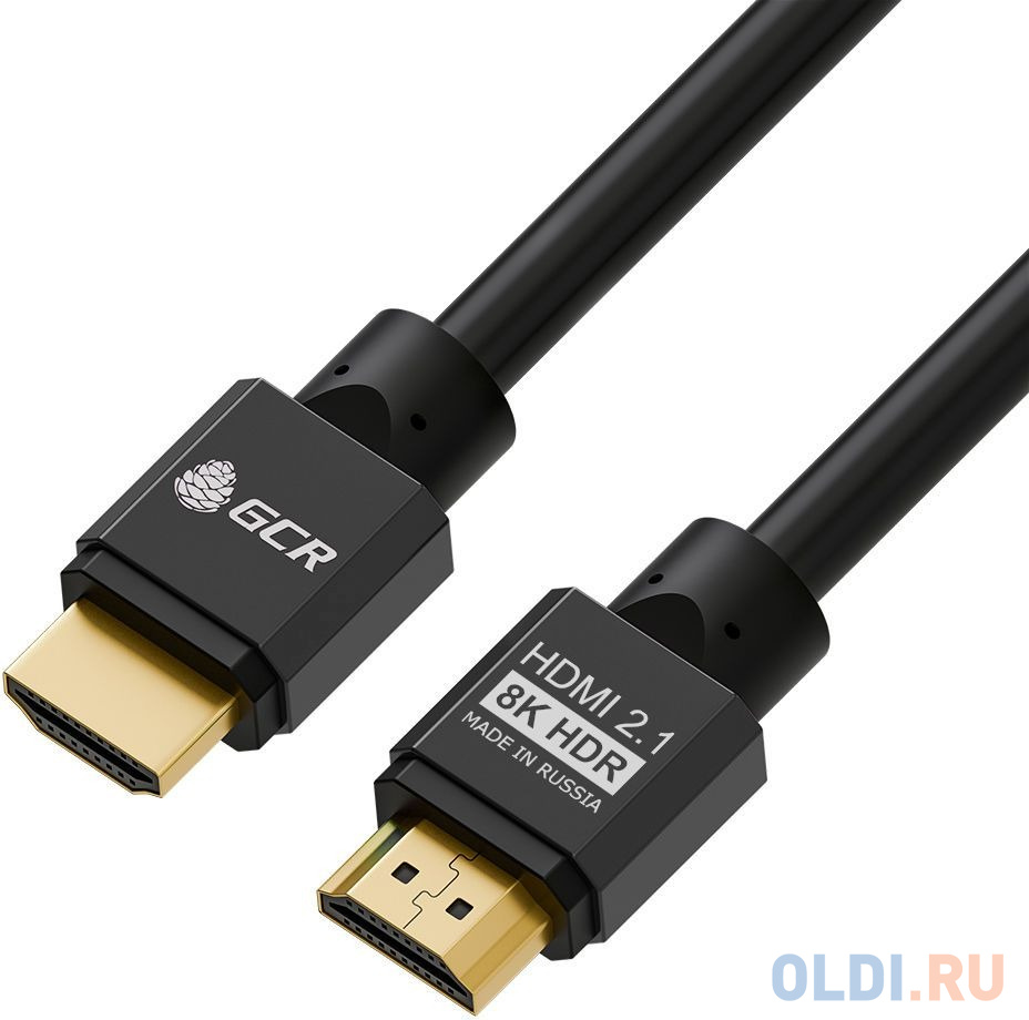 Кабель HDMI 1.5м Greenconnect GCR-55550 круглый черный