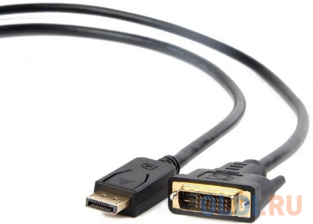 DisplayPort Bion  ОЛДИ Bion Кабель DisplayPort - DVI, 20M/24+1M, позолоченные контакты, 1,8м, черный [BXP-CC-DPM-DVIM-018]
