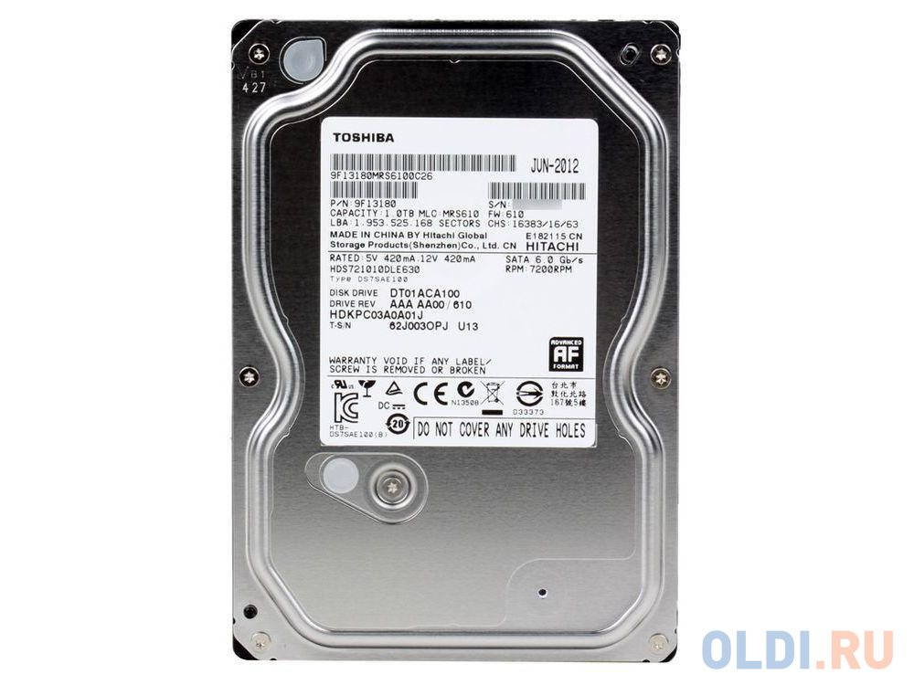   ОЛДИ Жесткий диск Toshiba DT01ACA100 1 Tb