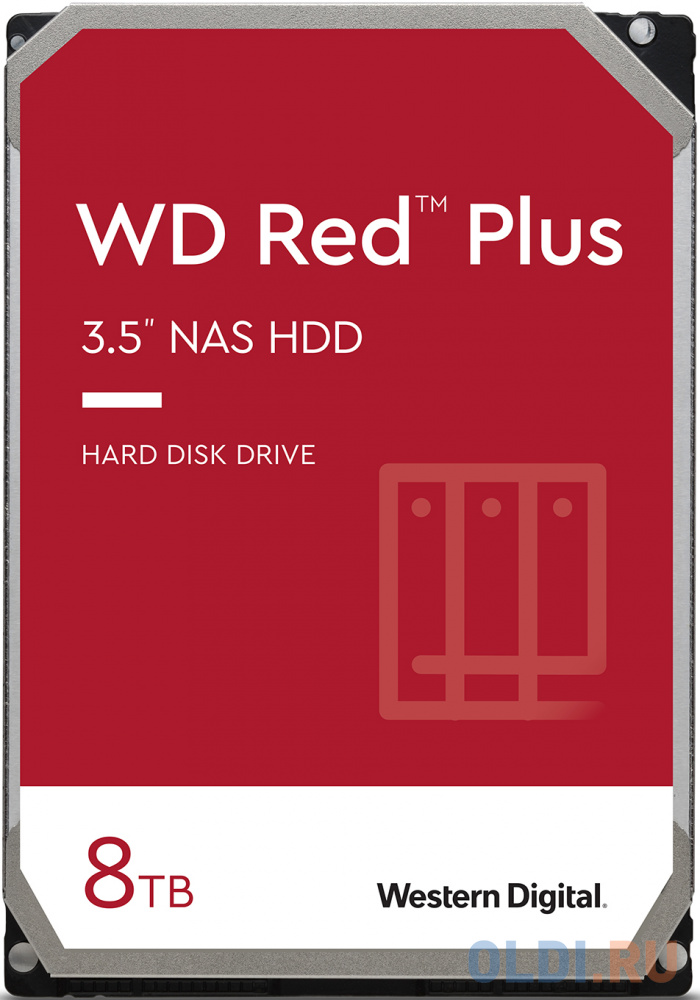   ОЛДИ Жесткий диск Western Digital Red Plus 8 Tb