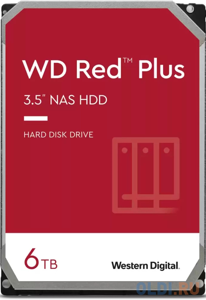  Жесткий диск Western Digital Red Plus 6 Tb