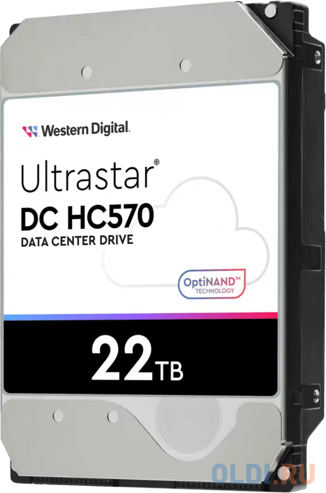 Жесткие диски 3.5 Western Digital Жесткий диск WD SAS 3.0 22TB 0F48052 WUH722222AL5204 Server Ultrastar DC HC570 512E (7200rpm) 512Mb 3.5"