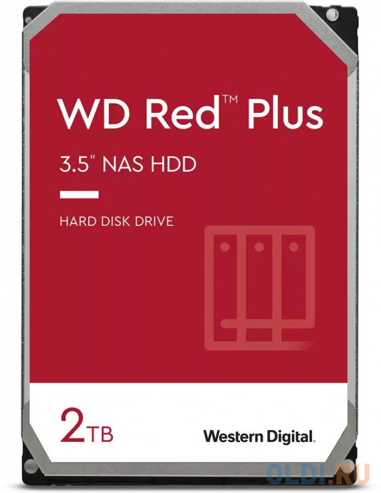  Жесткий диск Western Digital Red Plus 2 Tb