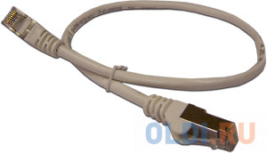 Патч-корд RJ45 - RJ45, 4 пары, FTP, категория 5е, 1.5 м, серый, LSZH, LANMASTER LAN-PC45/S5E-1.5-GY