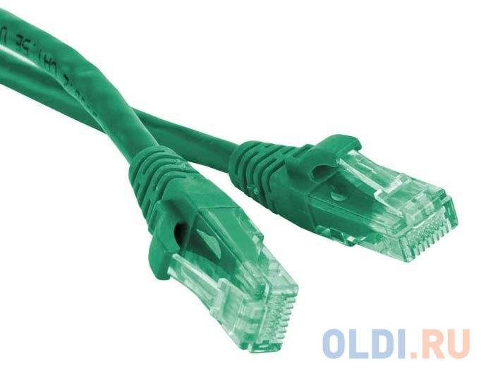 Патч-корд RJ45 - RJ45, 4 пары, UTP, категория 6, 5 м, зеленый, LSZH, LANMASTER LAN-PC45/U6-5.0-GN