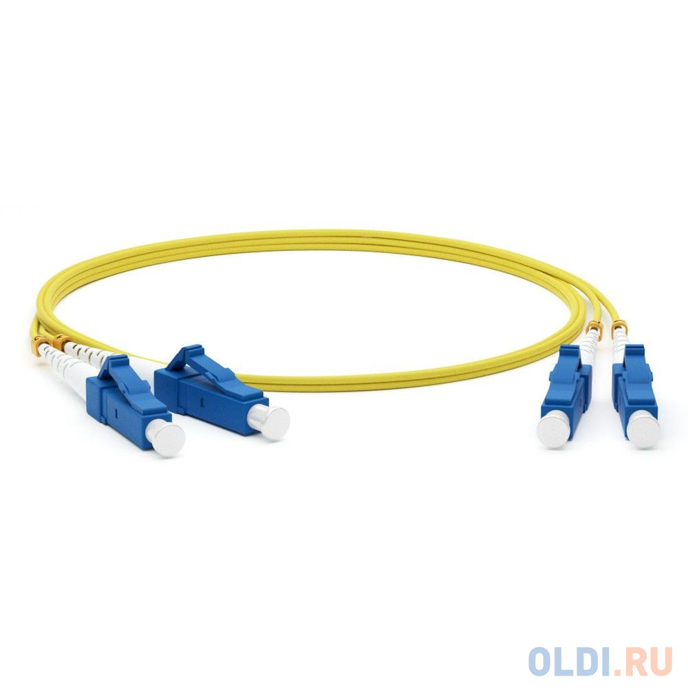 Hyperline FC-D2-9-LC/­UR-LC/­UR-H-10M-LSZH-YL Патч-корд волоконно-оптический (шнур) SM 9/­125 (OS2), LC/­UPC-LC/­UPC, 2.0 мм, duplex, LSZH, 10 м