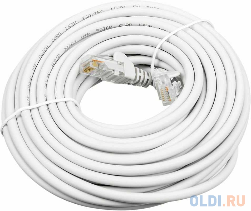 Кабель Патч-корд Lanmaster LAN-PC45/U5E-10-WH вилка RJ-45-вилка RJ-45 кат.5е 10м белый LSZH (уп.:1шт)