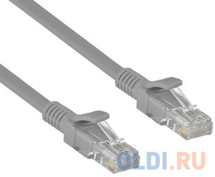  Exegate EX282010RUS Патч-корд Exegate UTP-RJ45-RJ45-5e-CU-1,5M-GY, UTP, cat.5e, 1.5м, медь, серый