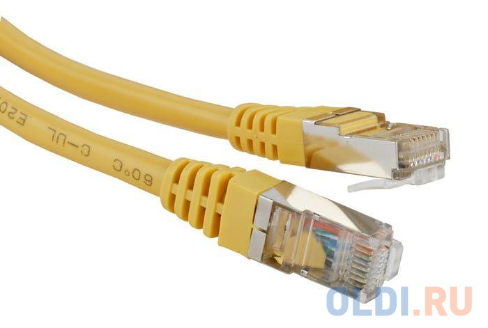 Патч-корд RJ45 - RJ45, 4 пары, FTP, категория 5е, 5 м, желтый, LSZH, LANMASTER LAN-PC45/S5E-5.0-YL