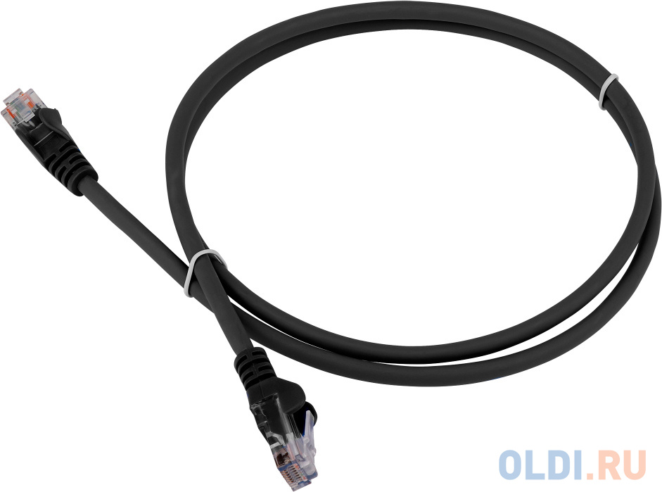 Патч-корд Lanmaster LAN-PC45/U5E-5.0-BK вилка RJ-45-вилка RJ-45 кат.5е 5м чёрный LSZH (уп.:1шт)