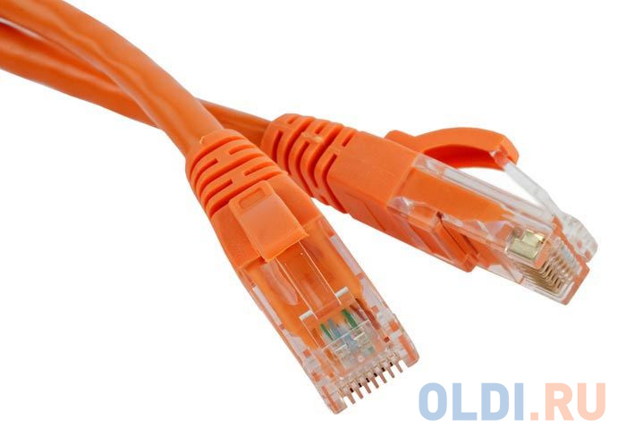 Патч-корд RJ45 - RJ45, 4 пары, UTP, категория 5е, 10 м, оранж., LSZH, LANMASTER