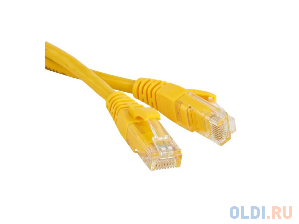 Патч-корд UTP 5E категории 3м Hyperline PC-LPM-UTP-RJ45-RJ45-C5e-3M-LSZH-YL желтый