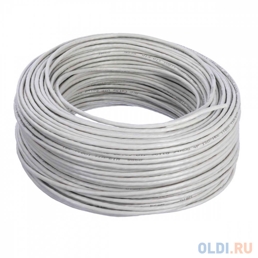 Кабель ACD-LBU5C-3HA [ACD-LBU5C-3HA] Cat5e UTP 24AWG 4Pair Solid type 0.50мм CU, LSZH,305м, бухта, Серый (741944)