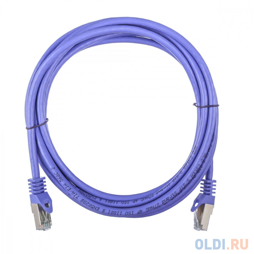 Патч-корд ACD-LPS6A-50P [ACD-LPS6A-50P] Cat6a SSTP, 27AWG,CU Фиолетовй, 5.0м, (741890)